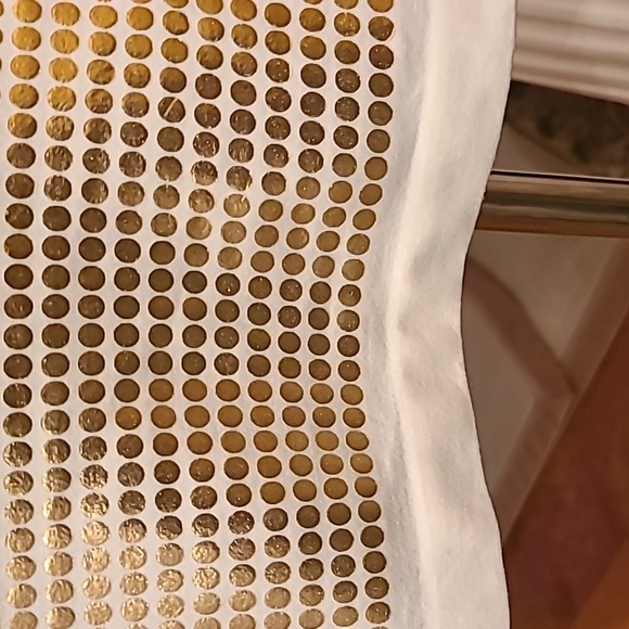 HKR Collection Metallic Gold Polka Dot Tank/Tube/Tunic Top Size: M - Picture 7 of 9